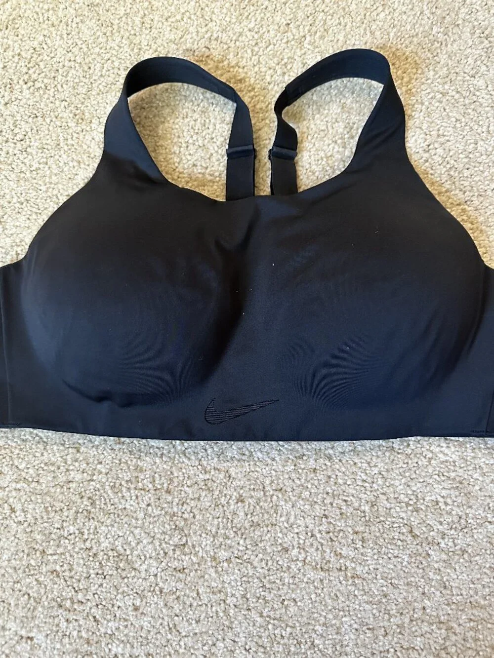 Nike Black Sports Bra, black, size large